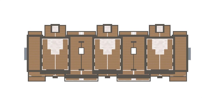 扬州江都中海金玺洋房叠墅建筑方案SU模型（附总平面CAD）(16)