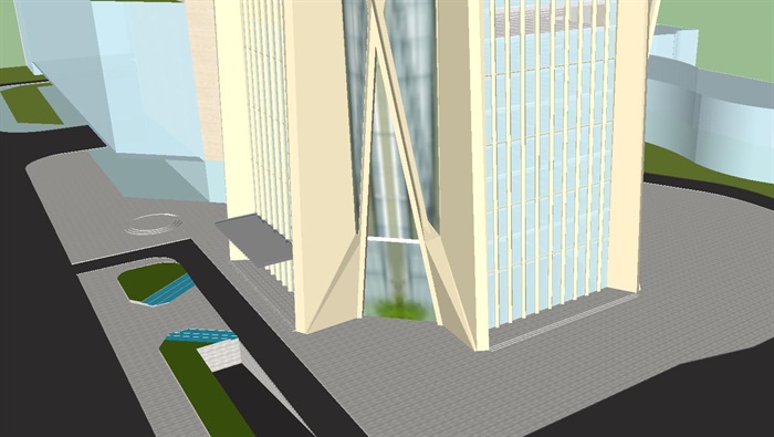 深圳平安国际金融中心超高层综合体建筑方案SU模型(2)