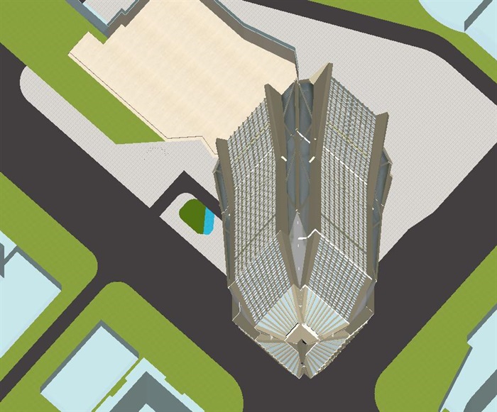 深圳平安国际金融中心超高层综合体建筑方案SU模型(3)