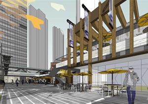 武汉海尔国际广场现代超高层综合体建筑方案SU(草图大师)模型