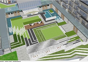 阳光城檀府公寓 超高层住宅区建筑与景观方案SU(草图大师)模型