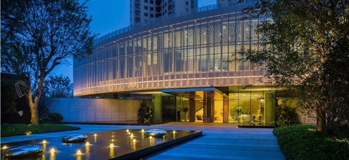 万科翡翠滨江售楼处示范区建筑与景观方案SU模型(10)