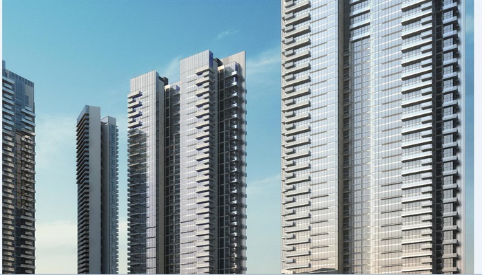 深圳华侨城·新天鹅堡现代高层豪宅与幼儿园建筑方案SU模型(5)