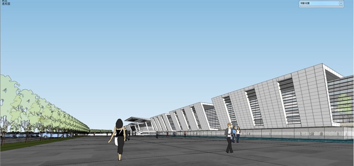 现代风格蚌埠工业厂房建筑规划方案SU模型(7)