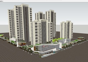朗诗南京奥南G52地块项目建筑规划方案SU(草图大师)模型（附方案PDF文本）