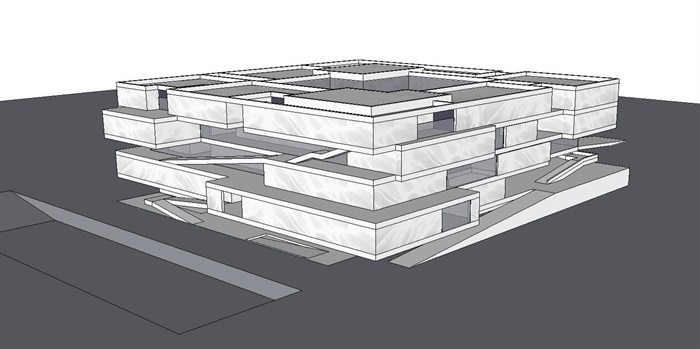 云南省博物馆建筑概念方案SU模型(2)