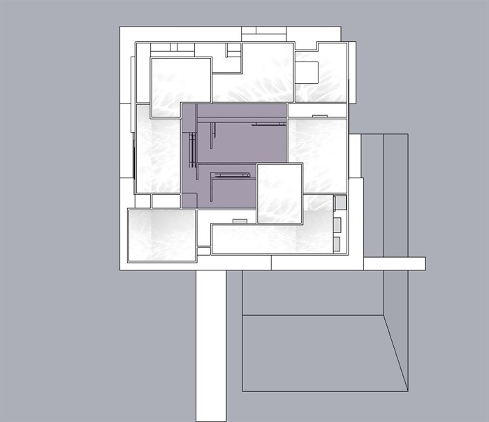 云南省博物馆建筑概念方案SU模型(6)