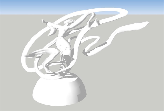 嫦娥雕塑SU模型(1)