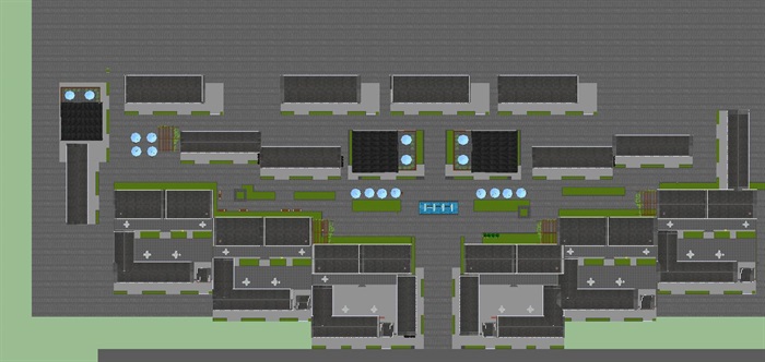 新农村商业街景观改造方案SU模型(9)