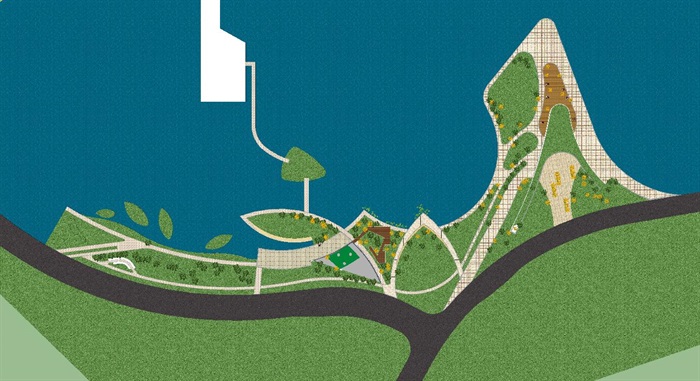 东钱湖游客接待中心景观方案SU模型(6)