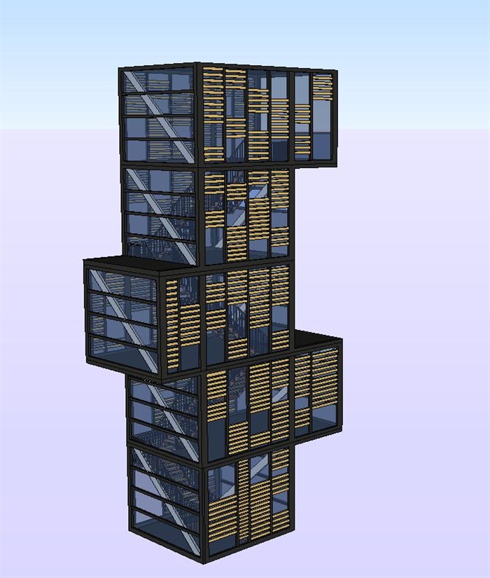7个观景塔设计方案SU模型3(5)