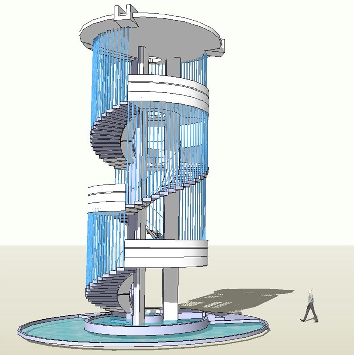 7个观景塔设计方案SU模型6(3)