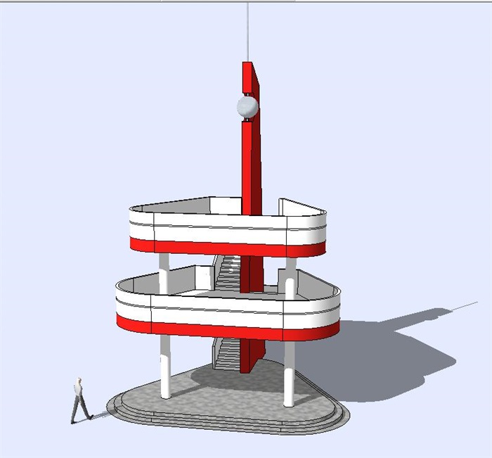 7个观景塔设计方案SU模型6(11)
