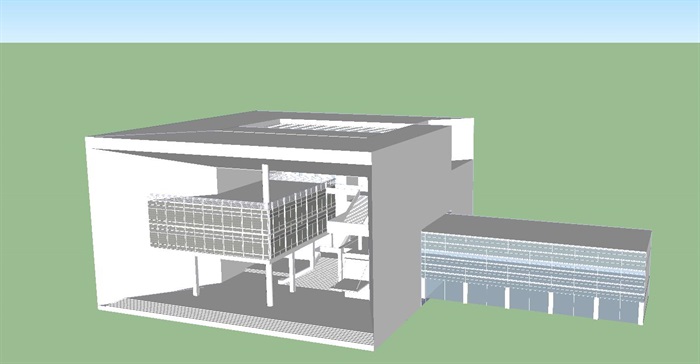 元智大学图书资讯大楼SU模型(3)