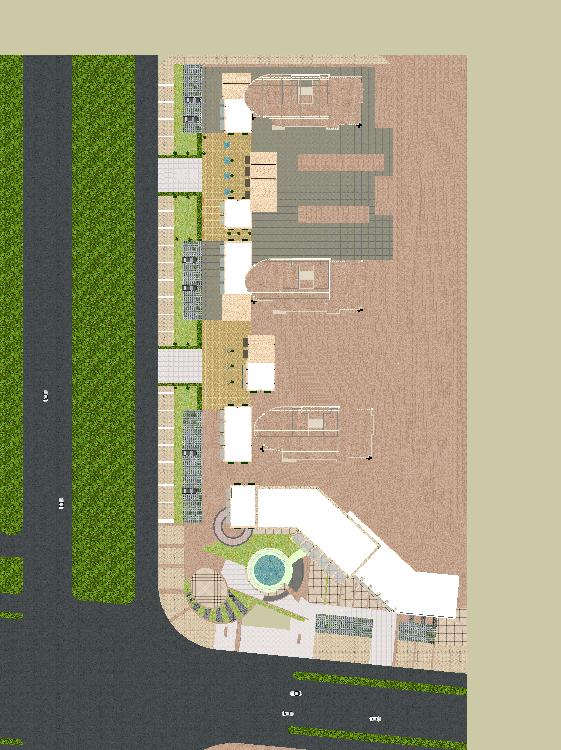 新古典沿街商业+高层住宅项目SU模型(4)