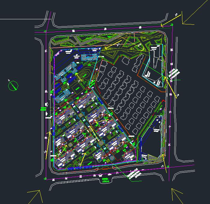 常州平港星苑现代塔式高层酒店+沿街商业综合体SU模型（附CAD平面图）(2)
