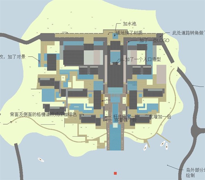 新中式宁波天明湖酒店建筑概念方案SU模型（附PDF方案文本）(13)