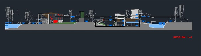 梁祝文化园企业会所+游艇码头SU模型（附CAD平面图）(14)