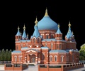 俄罗斯风情小镇单体模型