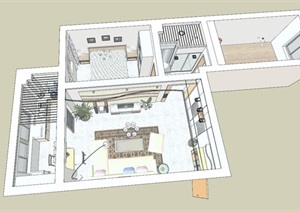 日式小清新风格住宅室内设计