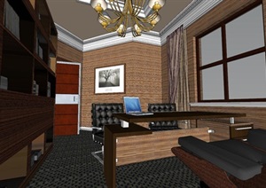 古典风格办公室豪华装修室内设计