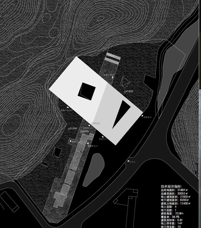 深圳市观兰版画基地美术馆及交易中心建筑设计方案PDF文本（附CAD建筑平面图）(3)