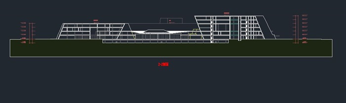 东莞市民中心工人文化宫建筑设计方案（附CAD建筑平面剖面图）(11)