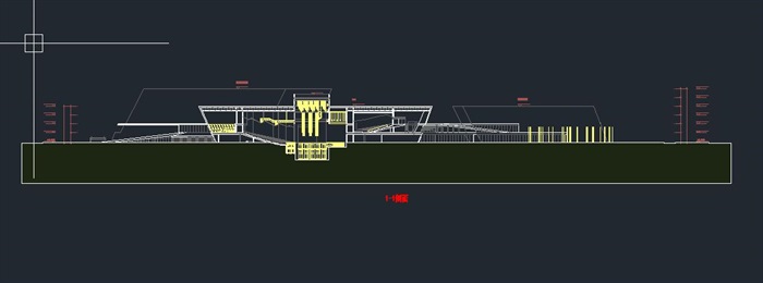 东莞市民中心工人文化宫建筑设计方案（附CAD建筑平面剖面图）(12)