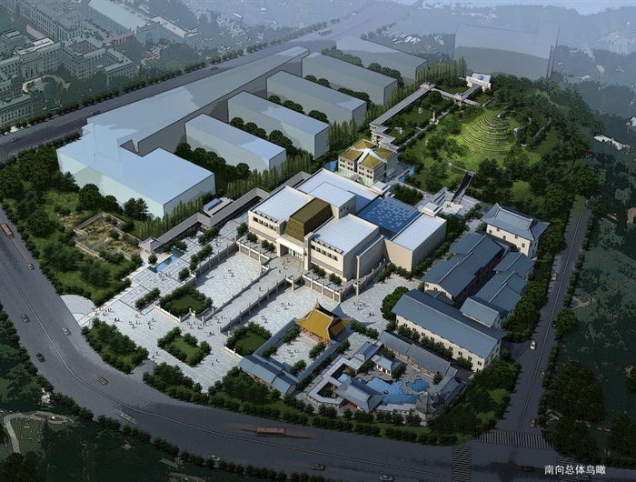 2个徐州博物馆文建筑设计方案（附CAD建筑平面图）(2)