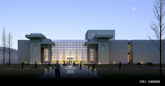 2个徐州博物馆文建筑设计方案（附CAD建筑平面图）(9)