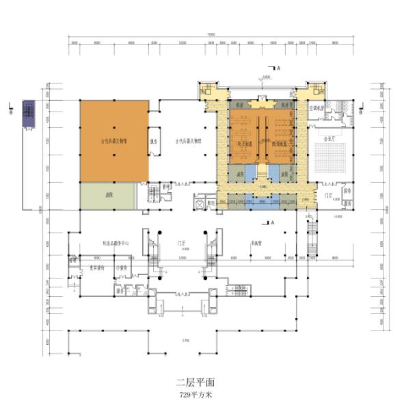 2个徐州博物馆文建筑设计方案（附CAD建筑平面图）(14)