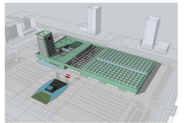 铜陵国际会展中心建筑设计方案SU模型（附CAD总平面图+方案JPG文本）(12)