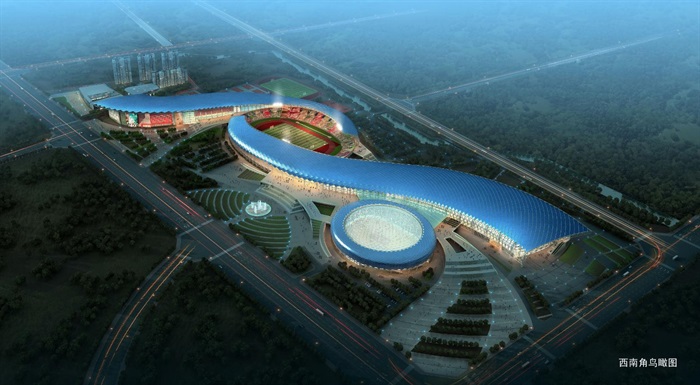 宿迁市江苏运河文化城运河国际会议中心体育会展中心建筑设计方案(4)
