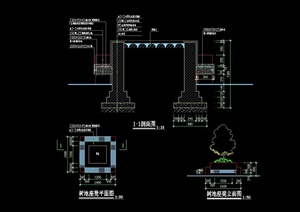 树池及祖婆的详细设计cad施工图