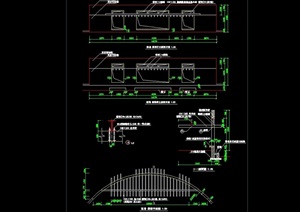 经典的园林景观节点花架cad施工图