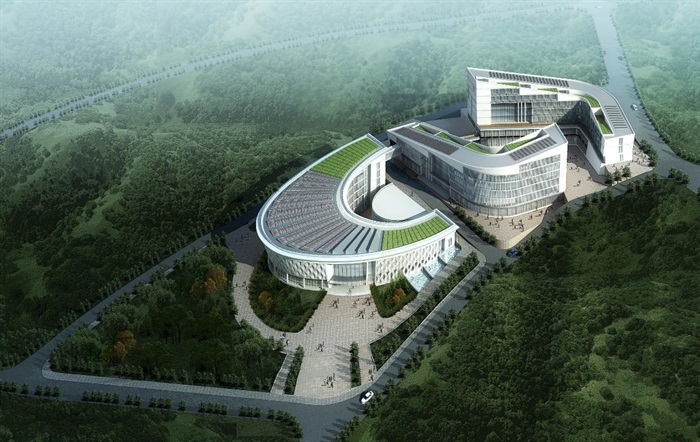 大理海东新区规划展览馆办公楼建筑设计方案(1)