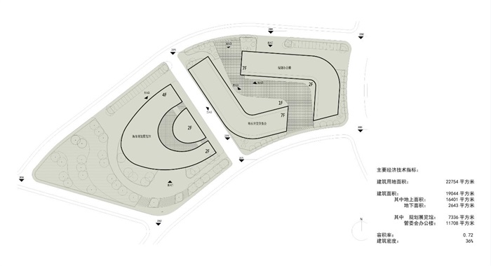 大理海东新区规划展览馆办公楼建筑设计方案(7)
