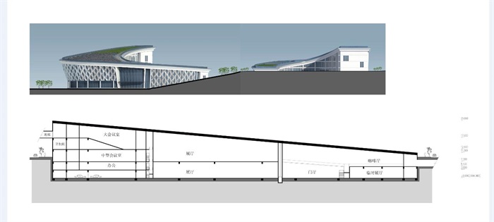 大理海东新区规划展览馆办公楼建筑设计方案(9)
