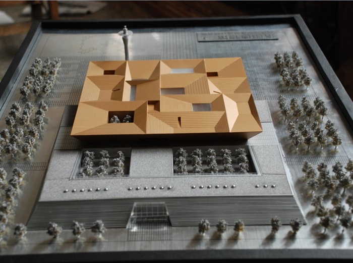 洛阳博物馆建筑设计方案（附CAD建筑平面、立面与剖面图）(4)