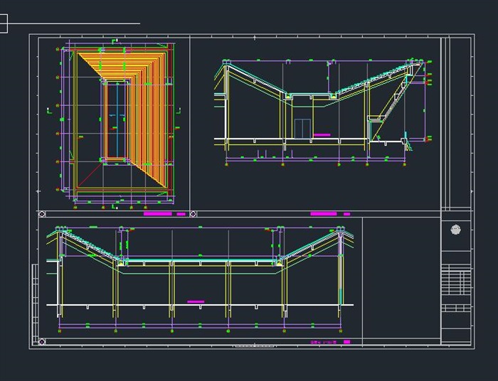 洛阳博物馆建筑设计方案（附CAD建筑平面、立面与剖面图）(12)