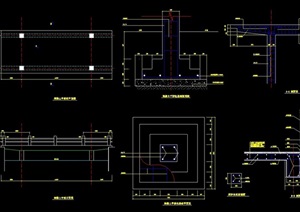 精致详细的混凝土平桥cad施工图