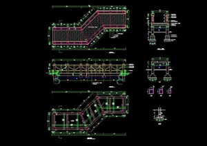 精致详细的完整木曲桥设计cad施工图