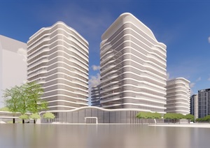 某市未来科技城整合模型（公建 住宅）