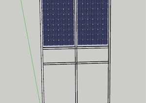 现代风格太阳能窗户模型