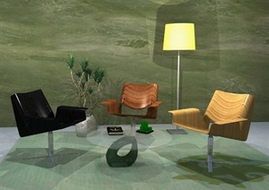 现代风格精美的沙发组合