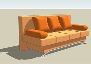 小清新风格沙发单体模型