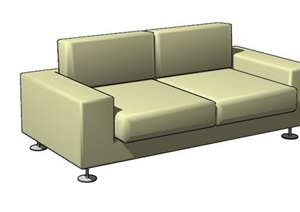 现代简约风格沙发单体模型图7