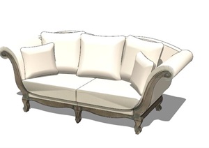 欧式风格双拼沙发条形沙发