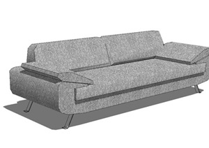 现代风格直排沙发SU(草图大师)模型
