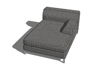 现代风格沙发躺椅组合SU(草图大师)模型